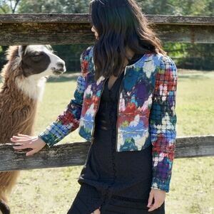 Allison New York Reversible Quilted Jacket Size Medium